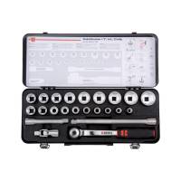 Set ZEBRA 1/2" 6-ugaonih nasadnih ključeva sa račnom, 23 komada Fotografija Set ZEBRA 1/2" 6-ugaonih nasadnih ključeva sa račnom, 23 komada