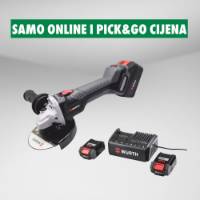 Fotografija Baterijska ugaona brusilica AWS18S, 1000W, 2x5Ah