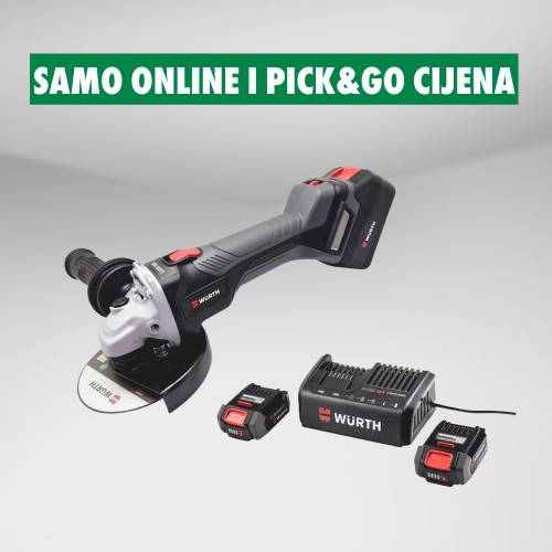 Fotografija Baterijska ugaona brusilica AWS18S, 1000W, 2x5Ah