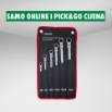 Fotografija Set ekstra dugih ključeva i flex račna 8-19 mm, 6 kom.