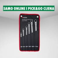 Fotografija Set ekstra dugih ključeva i flex račna 8-19 mm, 6 kom.