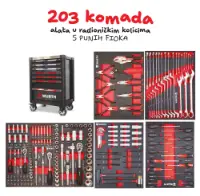 Fotografija Wurth kolica 7 fioka sa 203kom alata