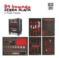 Fotografija Kolica za alat Premium sa ZEBRA alatom