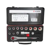 Fotografija Set 1/2'' prolaznih nasadnih ključeva sa račnom, 14 kom