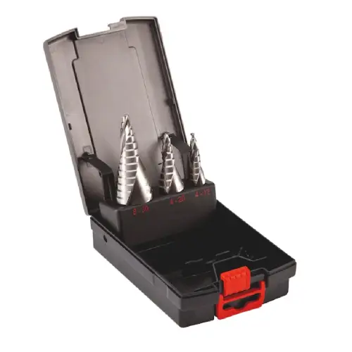 Fotografija Garnitura Optimum stepenastih burgija 4-30mm