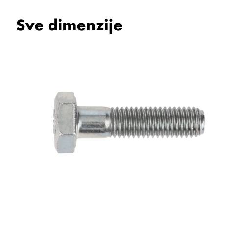 Fotografija Vijak sa šestougaonom glavom, djelimični navoj, čelik 8.8