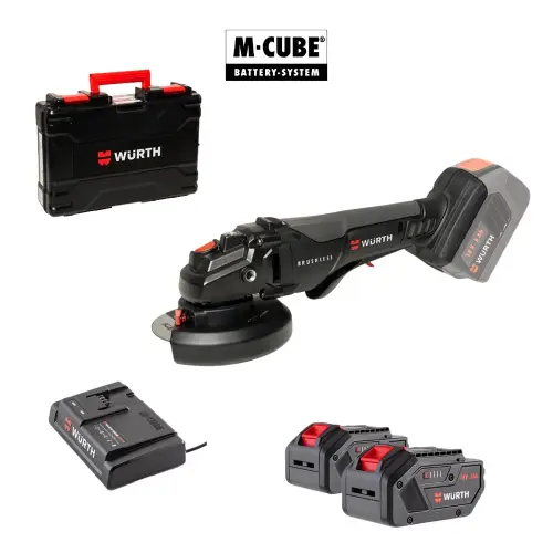 Fotografija Baterijska brusilica AWS 18-125P Compact 2x5Ah M-CUBE